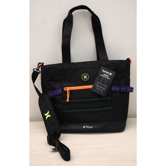 Hurley MA7441-K90 Unisex One Size Black/Multi Joshua Utility Tote Bag - Picture 1 of 16